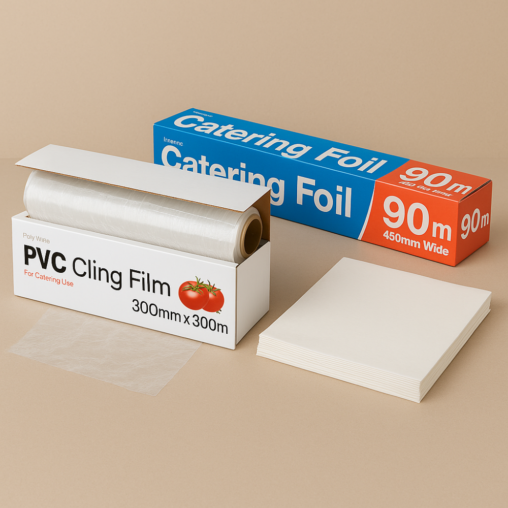 Foils, Films & Wrapping Sheets – Catering Foil, Cling Film & Greaseproof