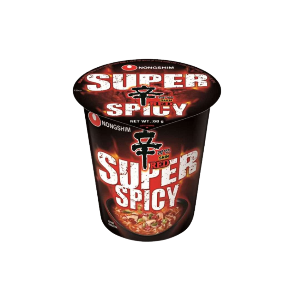 NONGSHIM Instant Cup Noodles Shin Red Super Spicy 12 X 68 GR - Buy Online in Ireland