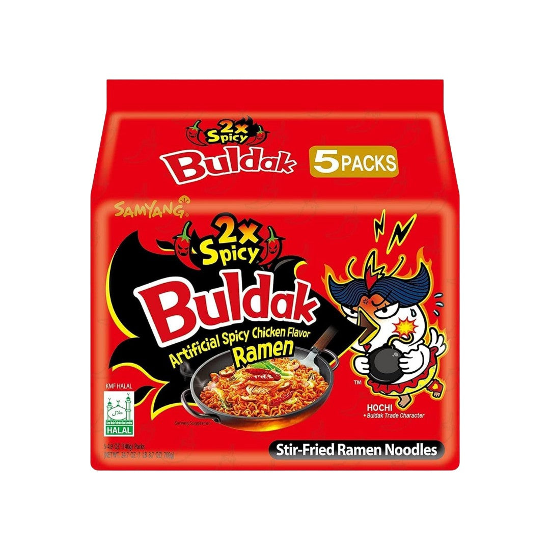 Samyang Buldak 2x Spicy Hot Chicken Ramen (8x5x140g)