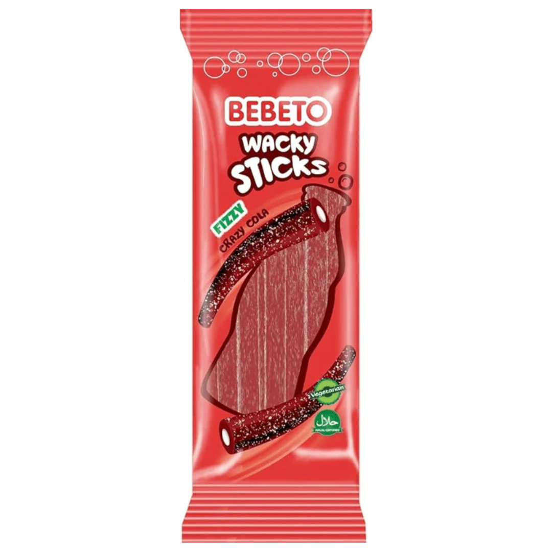 Bebeto Wacky Sticks Cola (24x180g)