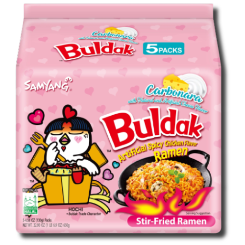 SAMYANG Buldak Hot Chicken Carbonara (8x5x140g)