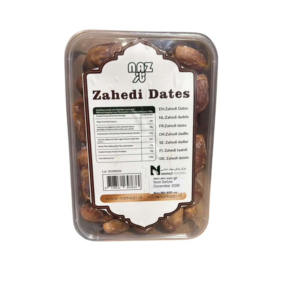 Naz Zahadi Date (24x400gm) – Food from Nimbus Distributions, trusted Food Wholesale Supplier.