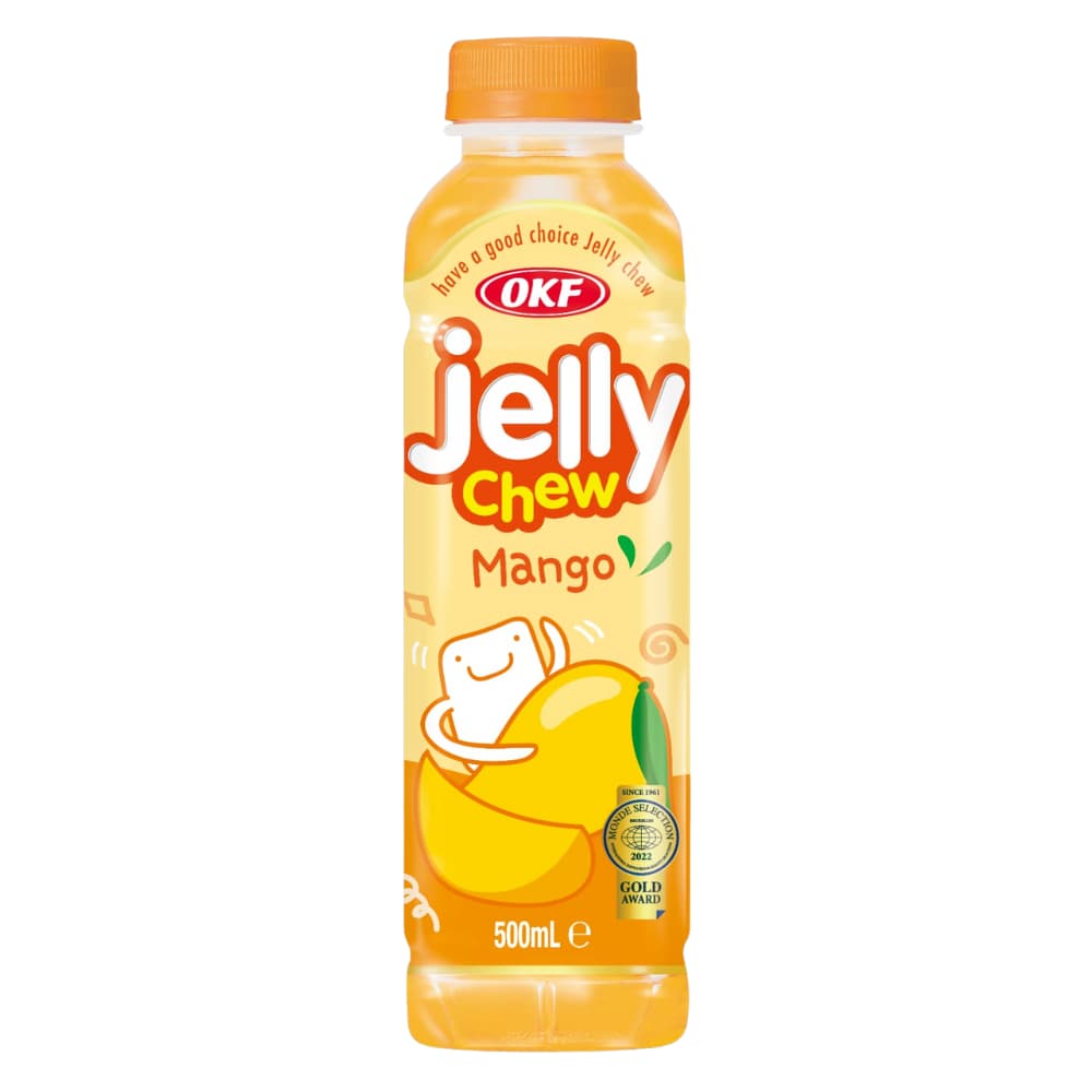 OKF Jelly Chew Mango (20x500ml) – Drink from Nimbus Distributions, trusted Drinks Wholesale Supplier.