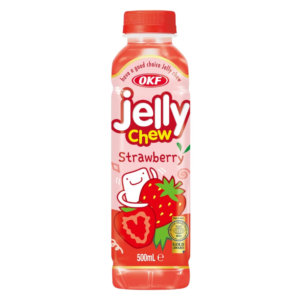 OKF Jelly Chew Strawberry (20x500ml) – Drink from Nimbus Distributions, trusted Drinks Wholesale Supplier.