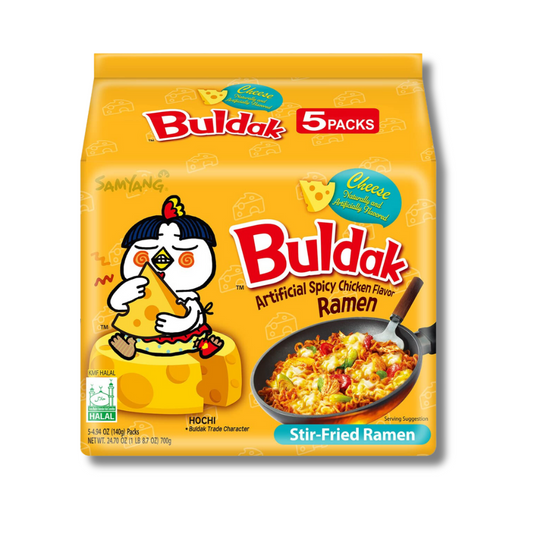 Samyang Buldak Hot Chicken Cheese Flavour Ramen (8x5x140g) - Buy Online in Ireland