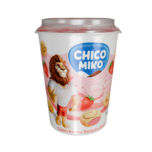 Chico Miko Mini Biscuits Strawberry (24x125g)