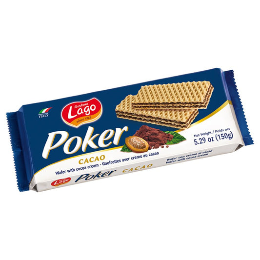 Lago Poker Chocolate Wafers (16x150gm) - Buy Online in Ireland