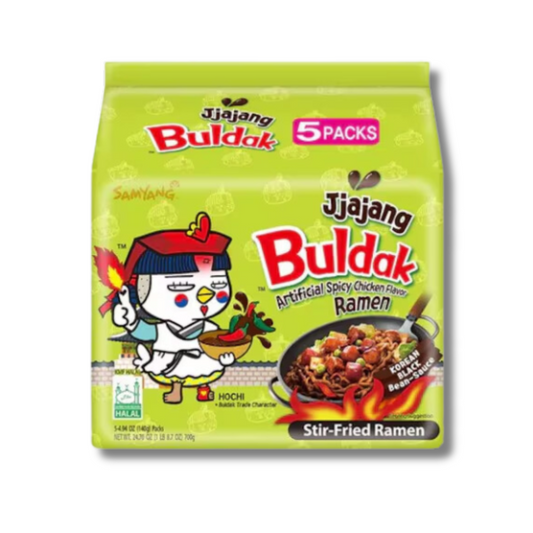 Samyang Buldak Jjajang Hot Chicken (8x5x140g) - Buy Online in Ireland