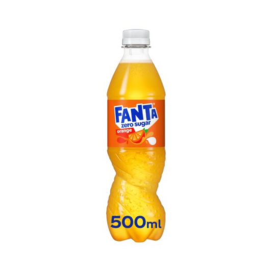 IRISH Fanta Zero Orange  24x500ml (DRS)