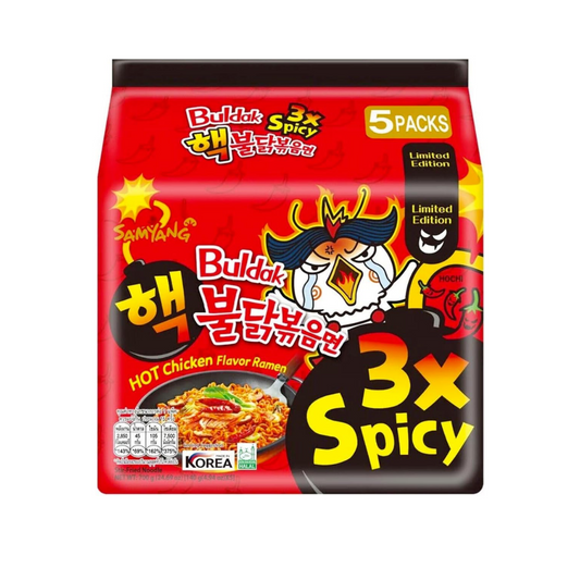 Samyang Buldak Hot Chicken Ramen 3x Spicy (8x5x140g) - Buy Online in Ireland