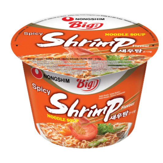 Nongshim Big Bowl Shrimp (16x115g) - Buy Online in Ireland