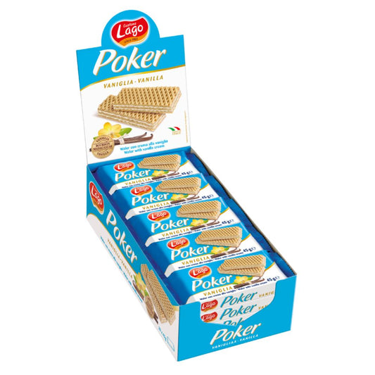 Lago Poker Vanilla Wafers (4z20x45gm) - Buy Online in Ireland