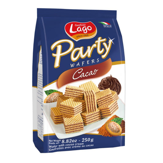 Lago Party Wafers Chocolate (10x250g) - Buy Online in Ireland