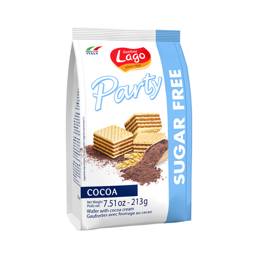 Lago Party Wafers Chocolate Sugar Free (10x250g) - Buy Online in Ireland