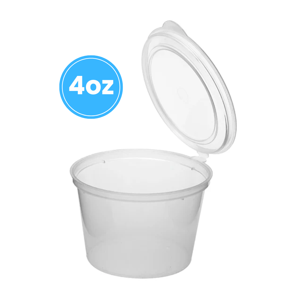 Plastic Dips Lid Fold 4oz 500pcs