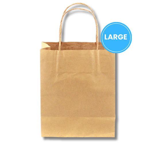 Brown Twist Handle Bag No 4 | Large (250pcs)