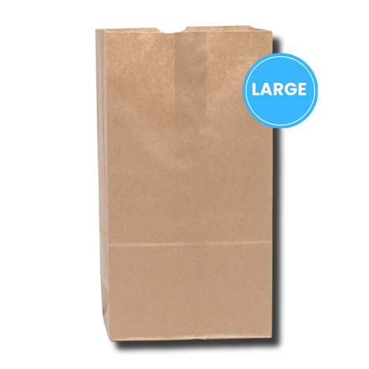Brown No Handle Bag No Handle | Large (250pcs)