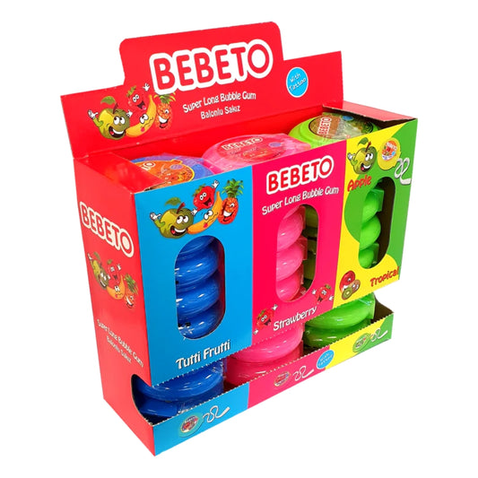 Bebeto Bubble Gum Rolls (6x24x40gm) - Buy Online in Ireland