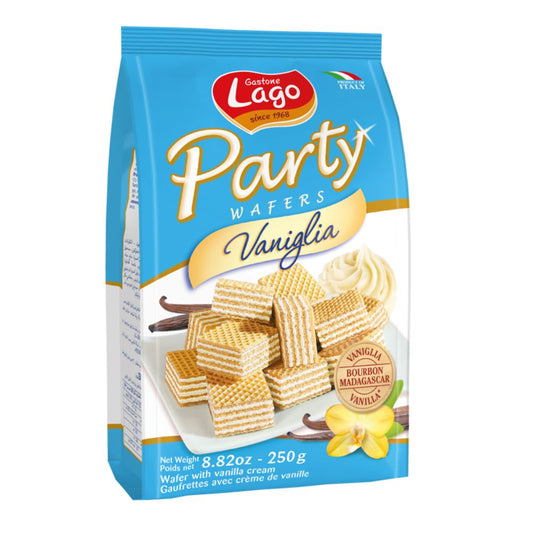 Lago Party Wafers Vanilla (10x250g) - Buy Online in Ireland