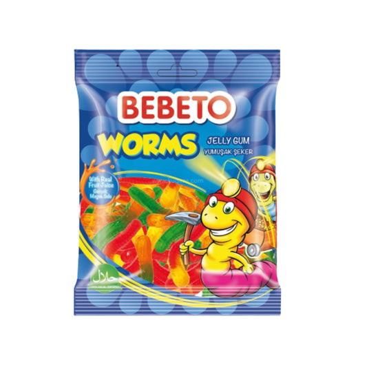 Bebeto Jellies Worms 24x175gm - Buy Online in Ireland