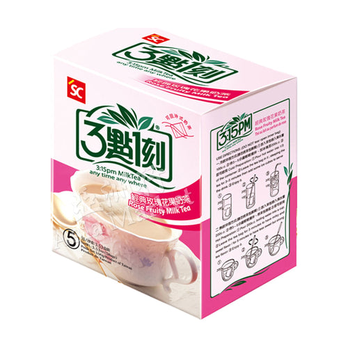 3:15 Pm Milk Tea Rose Fruity, 20g, case of 24 – milk & malt drinks from Taiwan