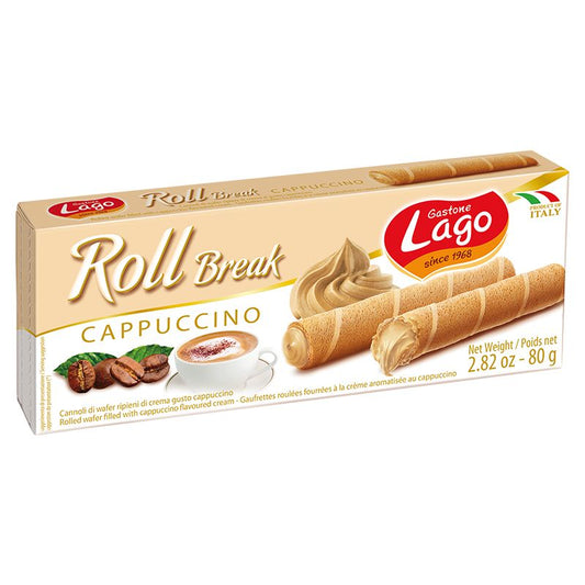 Lago Roll Break Cappuccino (24x80g) - Buy Online in Ireland