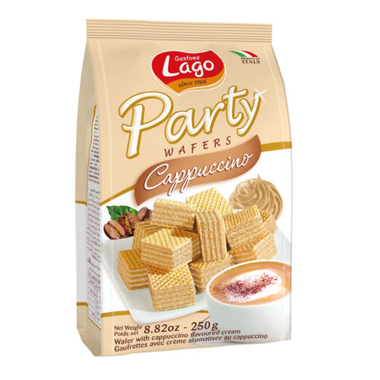 Lago Party Wafers Cappuccino (10x250g) - Buy Online in Ireland