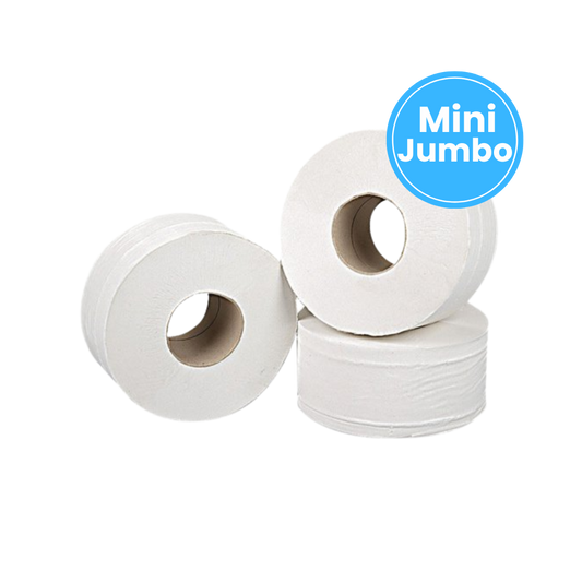 Mini Jumbo Toilet Roll (12 Rolls) 2ply 150m
