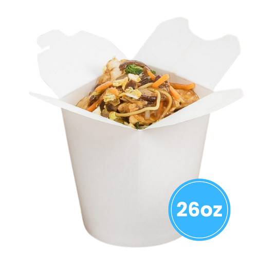 White 26oz Noodle Box (500pcs)