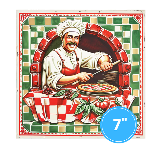 7" Pizza Box (Full Color) (100pcs)