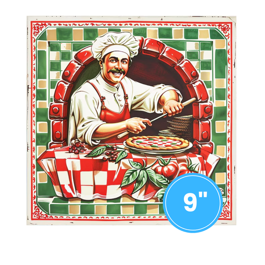 9" Pizza Box (Full Color) (100pcs)