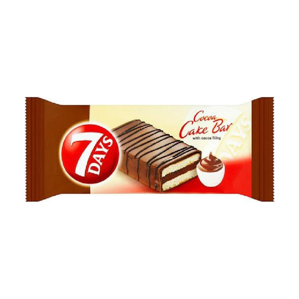 7Days Glazed Cocoa Cake Bar, 32g, case of 16 – cakes, rolls & pastries from Poland