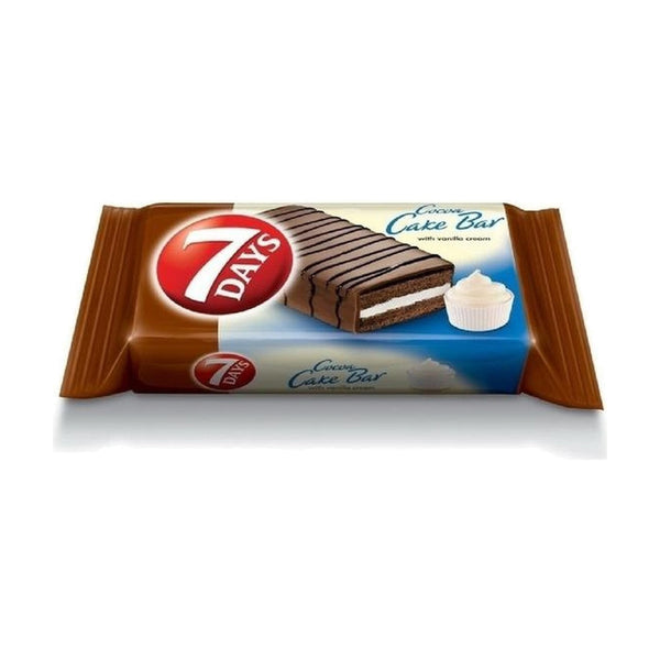 7Days Glazed Vanilla Cake Bar, 32g, case of 16 – cakes, rolls & pastries from Poland