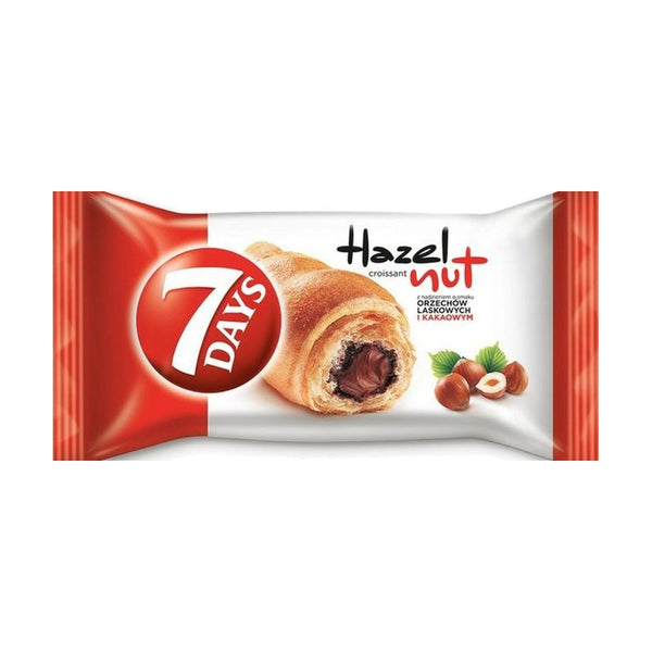 7Days Hazelnut Croissant, 60g, case of 20 – cakes, rolls & pastries from Poland