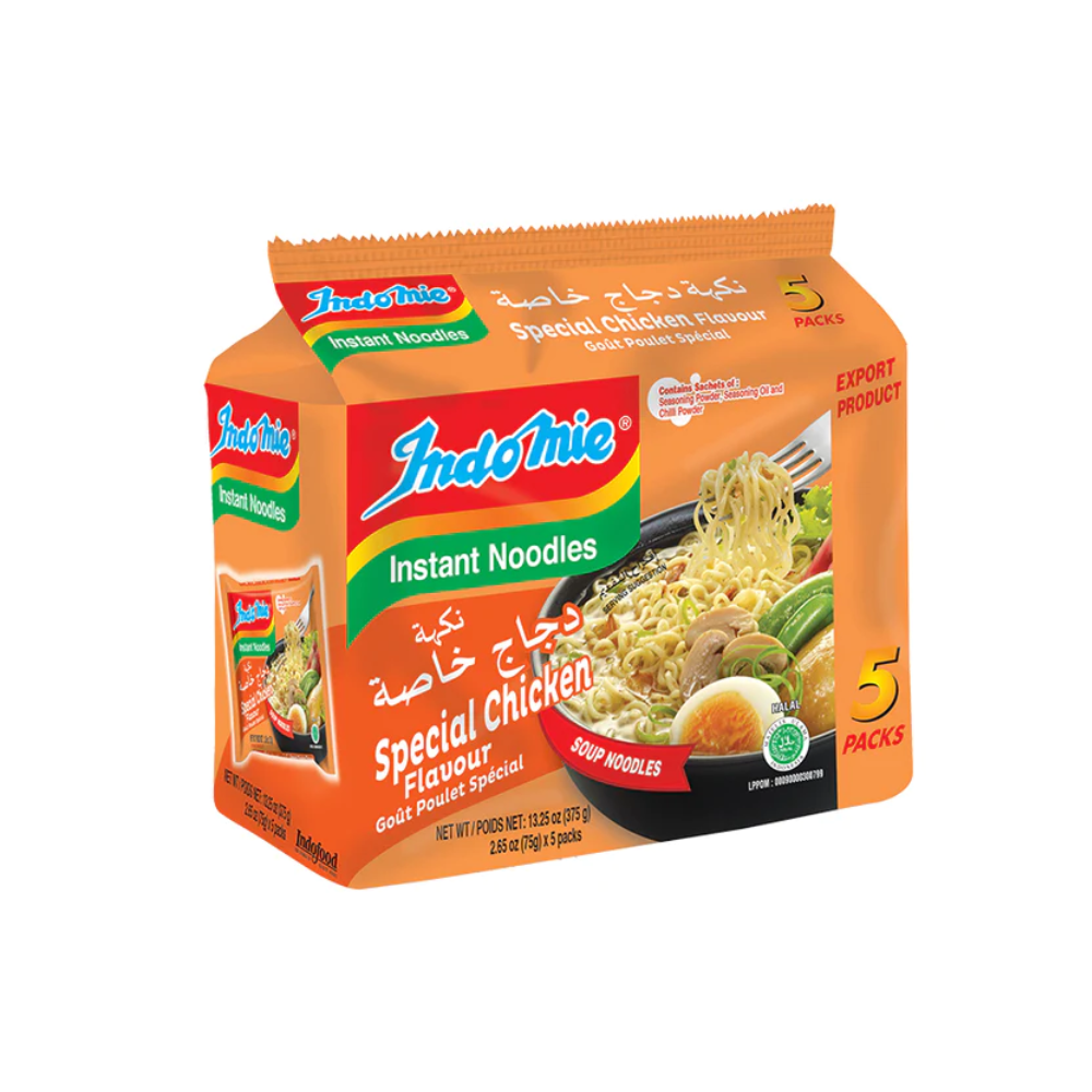 INDOMIE Instant Noodles Chicken 5-pack (8x5x70)