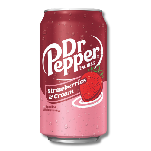 Dr Pepper Strawberries & Cream 355ml (2x12x355ml)