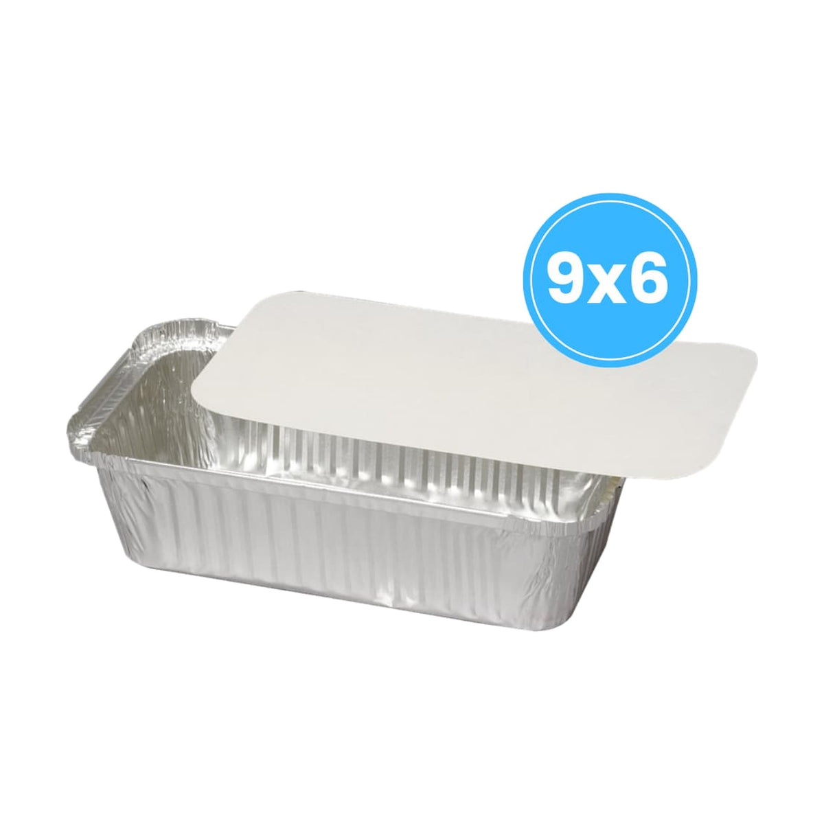 9*6 Foil Container (1000pcs) Incl Lids, case of 9 – takeaway boxes