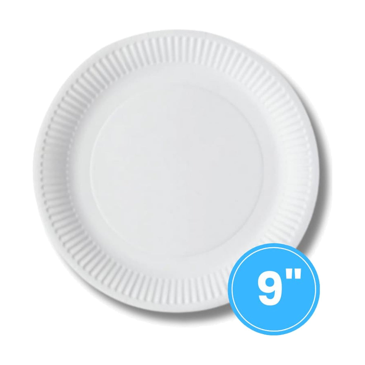 9" Paper Plate, case of 1000 – disposable tableware