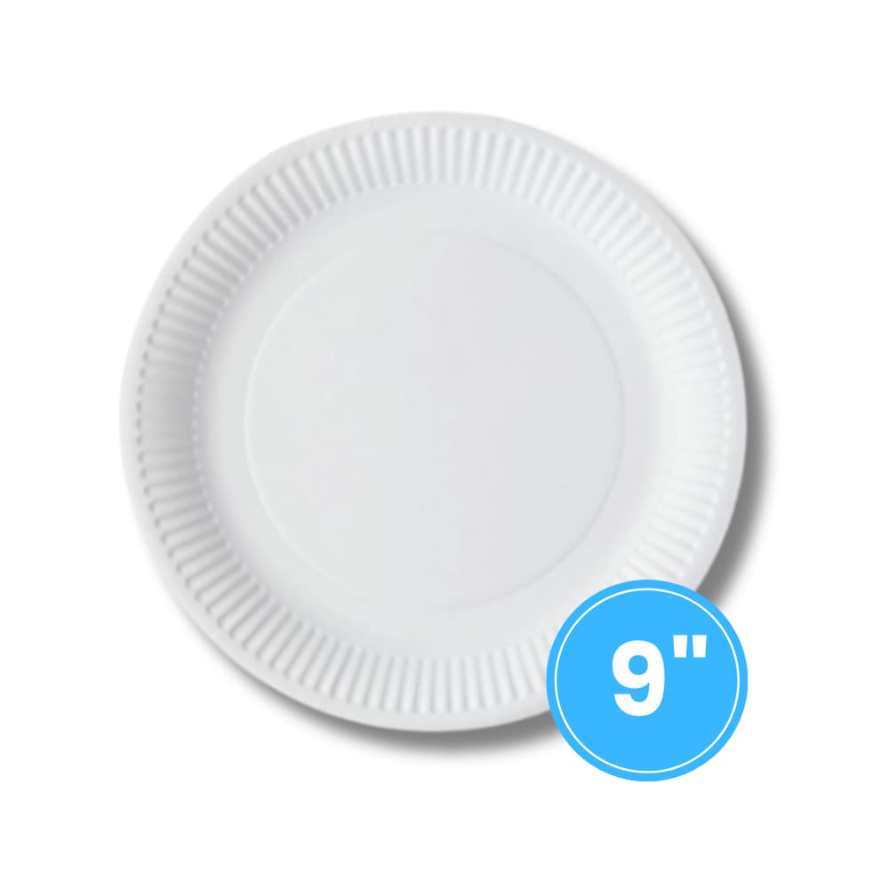 9" Paper Plate  (1000pcs) – Disposable Tableware from Nimbus Distributions, trusted Packaging & Catering Wholesale Supplier.