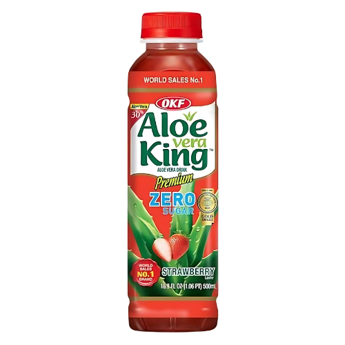 OKF Aloe Vera Drink Strawberry Sugar Free 20x500ml