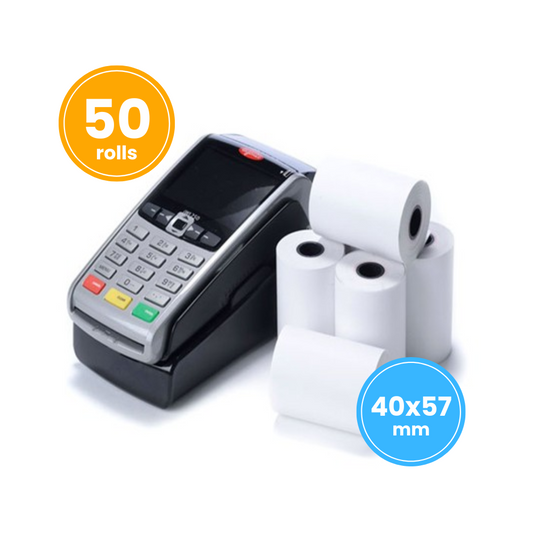 Credit Card Rolls 40x57mm (50 rolls)