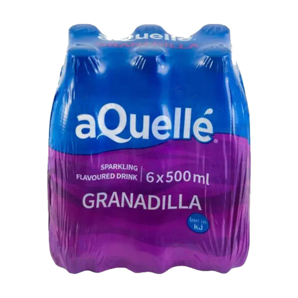 aQuelle Sparkling Water Granadilla, 500ml, case of 6 – water from South Africa