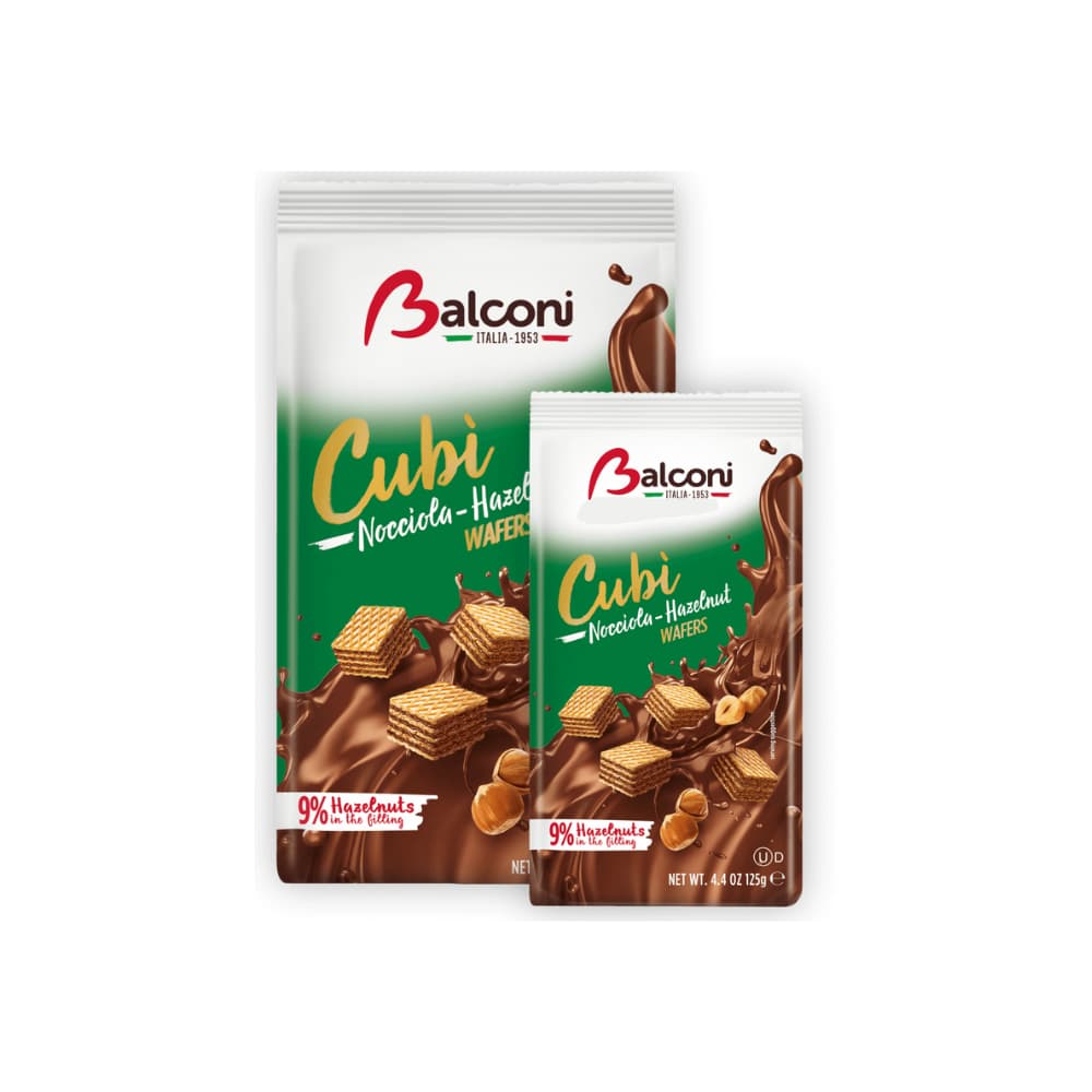 Balconi Hazelnut Wafers (10x250g) – Food from Nimbus Distributions, trusted Food Wholesale Supplier.