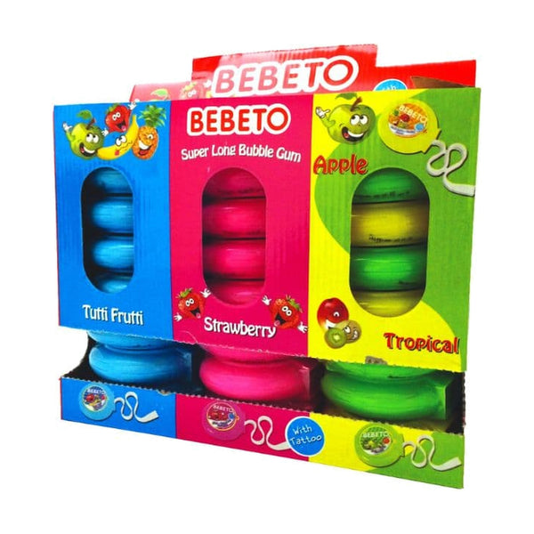 Bebeto Bubble Gum Rolls, 40g, case of 24 – jellies & confectionery from Turkey