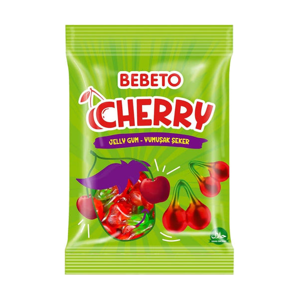 Bebeto Cherry Jellies, 80g, case of 72 – jellies & confectionery from Turkey