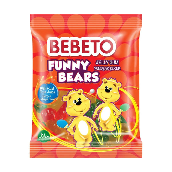 Bebeto Funny Bear Jellies, 80g, case of 72 – jellies & confectionery from Turkey