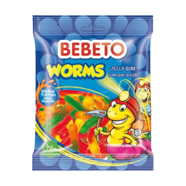 Bebeto Worms Jellies, 175g, case of 24 – jellies & confectionery from Turkey