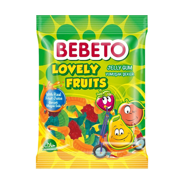 Bebeto Lovely Fruit Jellies, 80g, case of 72 – jellies & confectionery from Turkey