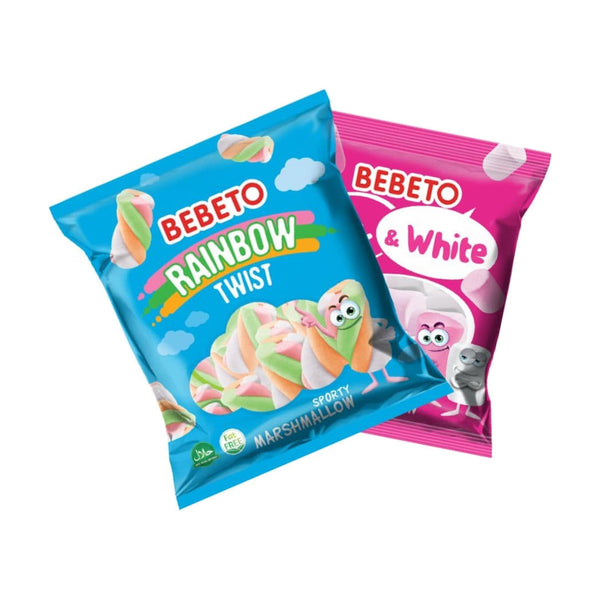 Bebeto Mix Marshmallow, 60g, case of 72 – jellies & confectionery from Turkey