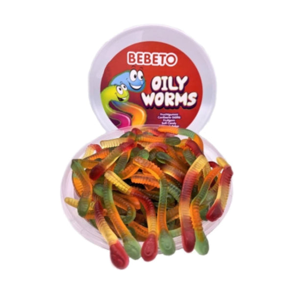Bebeto Tub Jellies Worms, 300g, case of 12 – jellies & confectionery from Turkey